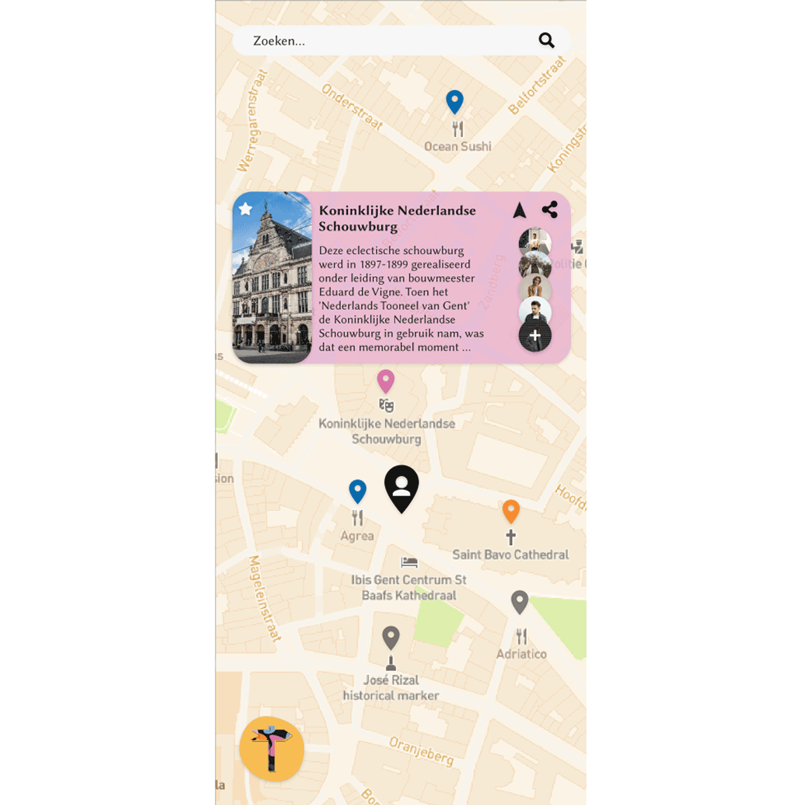 mapscreen tuurist app
