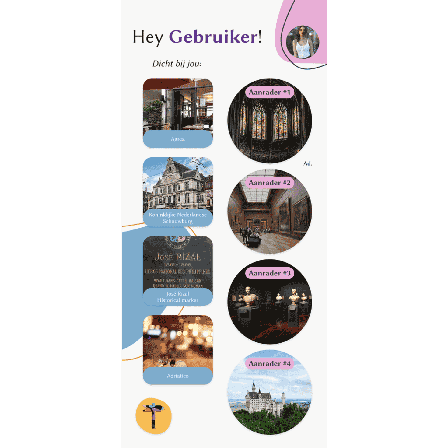 homescreen tuurist app